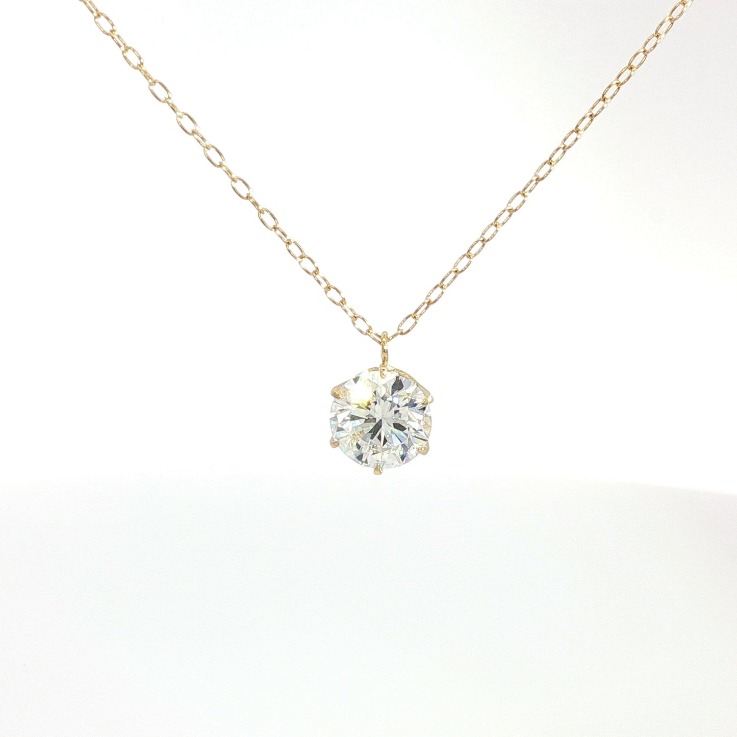 1.0ct Lab Grown Diamond Solitaire Necklace | D/VVS2/3EX | with IGI certificate | Wholesale