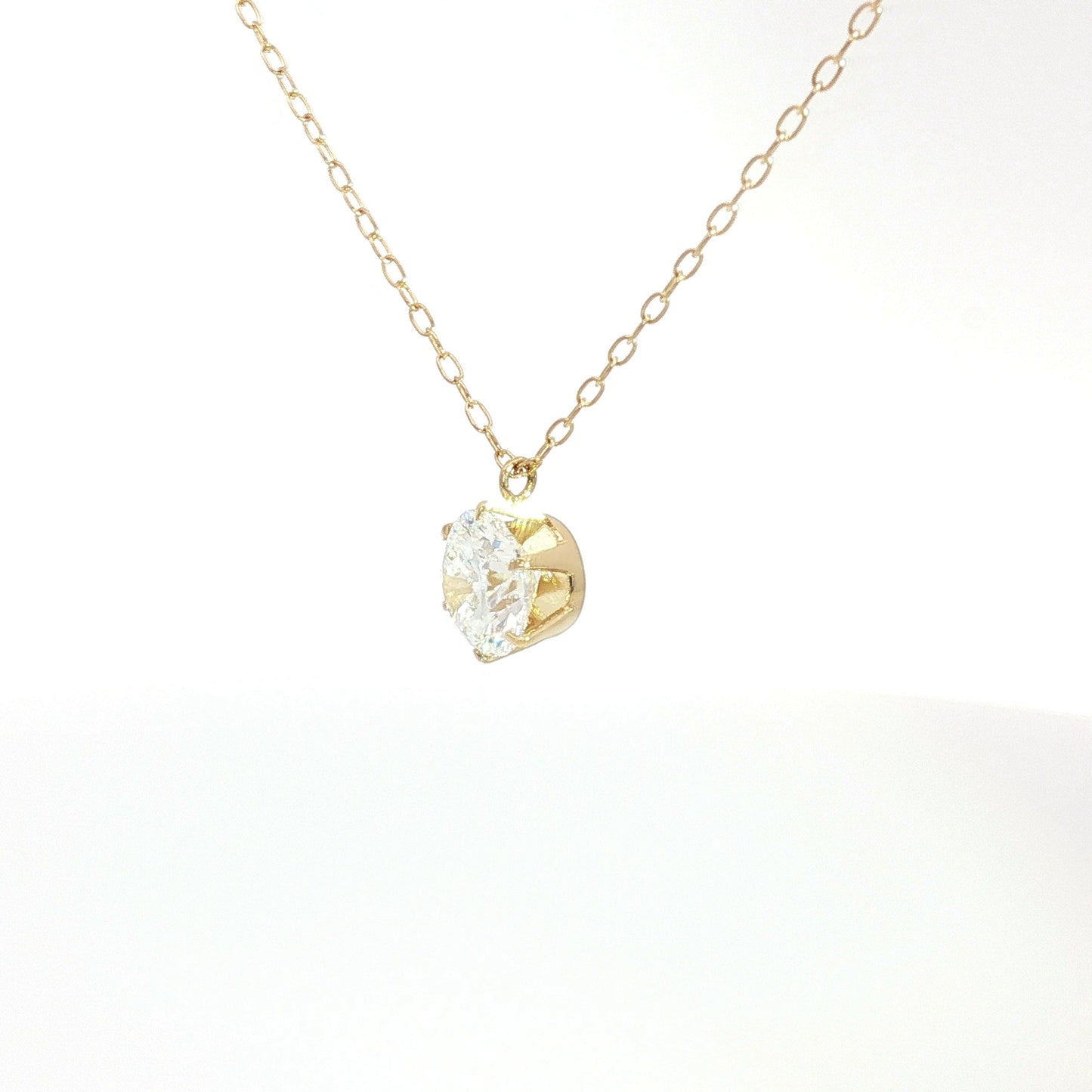 1.0ct Lab Grown Diamond Solitaire Necklace | D/VVS2/3EX | with IGI certificate | Wholesale