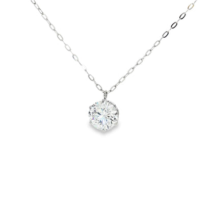Product Images, Model Photos & Video Set (1ct Solitaire Necklace) | Lab-Grown Diamond Wholesale