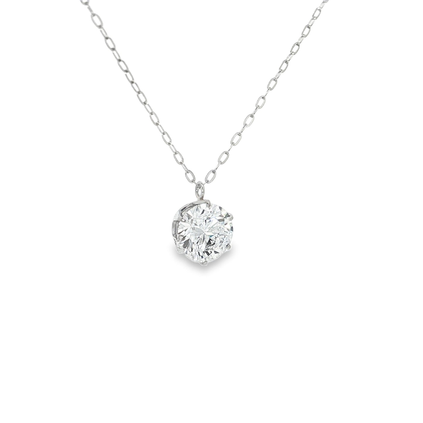 Product Images, Model Photos & Video Set (1ct Solitaire Necklace) | Lab-Grown Diamond Wholesale