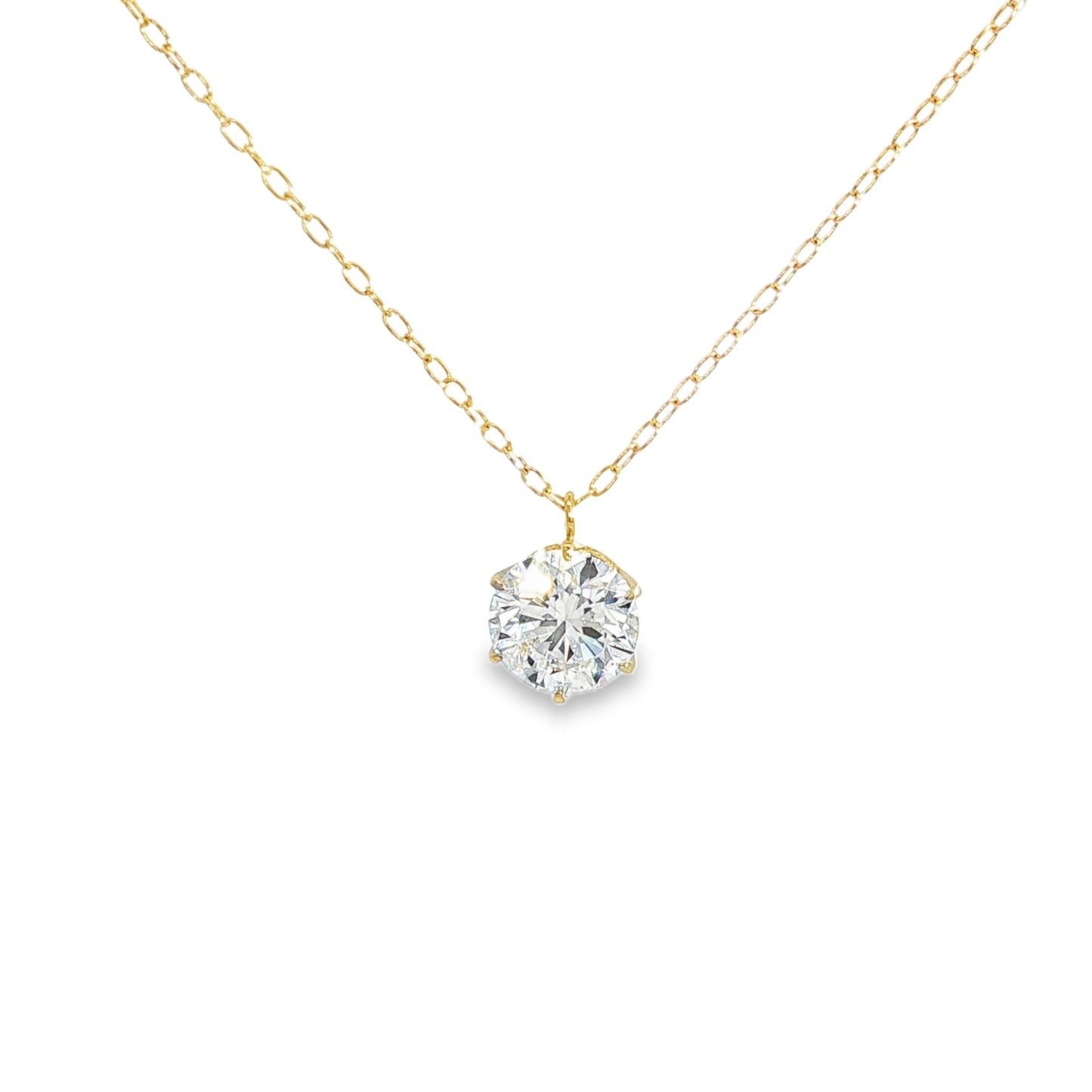 Product Images, Model Photos & Video Set (1ct Solitaire Necklace) | Lab-Grown Diamond Wholesale