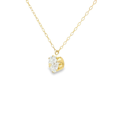Product Images, Model Photos & Video Set (1ct Solitaire Necklace) | Lab-Grown Diamond Wholesale