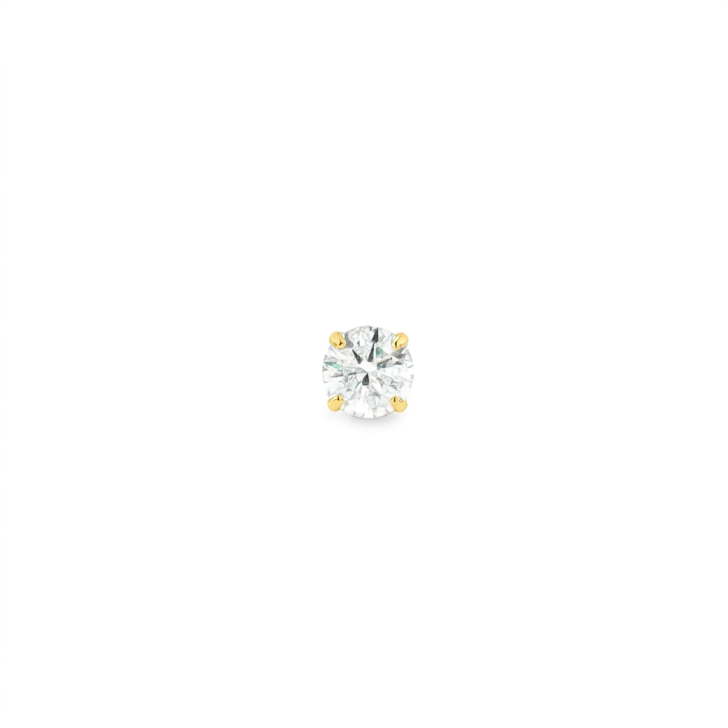 0.3ct Lab Grown Diamond Solitaire Pierced Earrings | D/VVS2/3EX | with IGI certificate | Wholesale