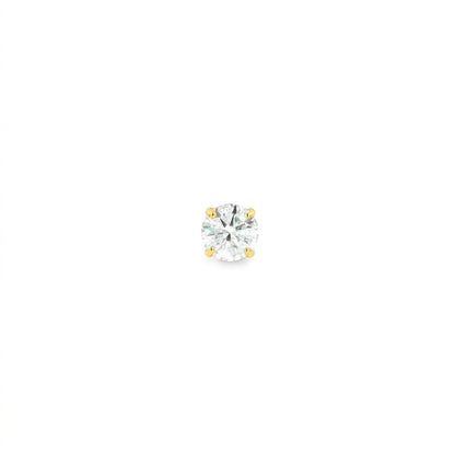 0.3ct Lab Grown Diamond Solitaire Pierced Earrings | D/VVS2/3EX | with IGI certificate | Wholesale