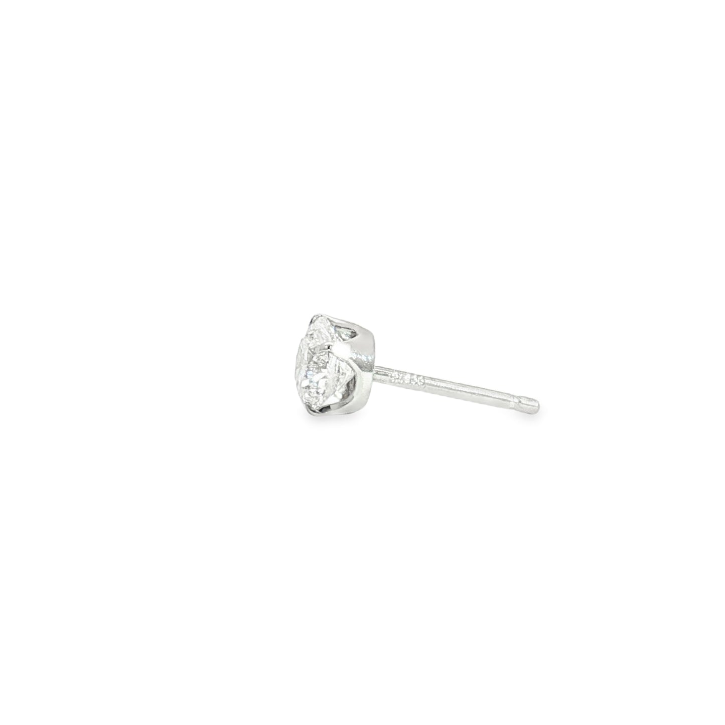 0.5ct Lab Grown Diamond Solitaire Pierced Earrings | D/VVS2/3EX | with IGI certificate | Wholesale