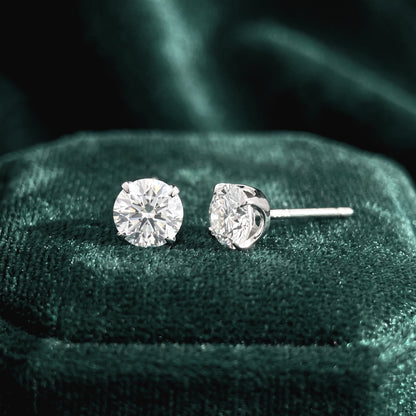 0.5ct Lab Grown Diamond Solitaire Pierced Earrings | D/VVS2/3EX | with IGI certificate | Wholesale