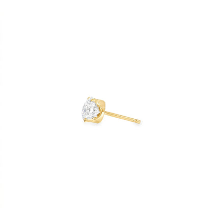 1.0ct Lab Grown Diamond Solitaire Pierced Earrings | D/VVS2/3EX | with IGI certificate | Wholesale