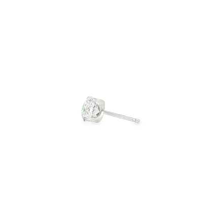 1.0ct Lab Grown Diamond Solitaire Pierced Earrings | D/VVS2/3EX | with IGI certificate | Wholesale