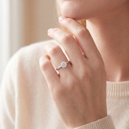 1.0ct Lab Grown Diamond Solitaire Ring | D/VVS2/3EX | with IGI certificate | Wholesale