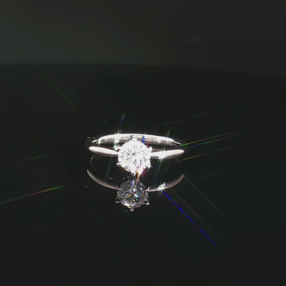 0.5ct Lab Grown Diamond Solitaire Ring | D/VVS2/3EX | with IGI certificate | Wholesale