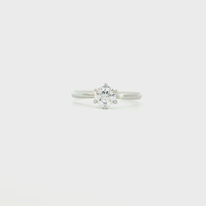 0.5ct Lab Grown Diamond Solitaire Ring | D/VVS2/3EX | with IGI certificate | Wholesale