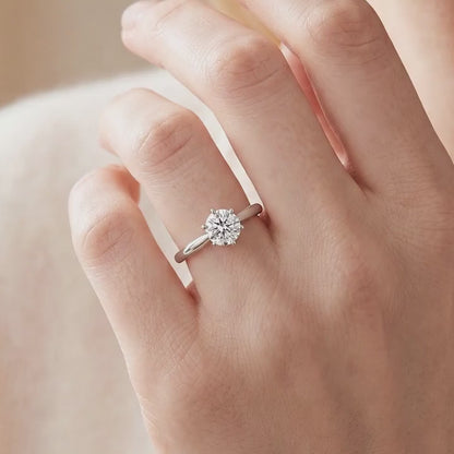 1.0ct Lab Grown Diamond Solitaire Ring | D/VVS2/3EX | with IGI certificate | Wholesale